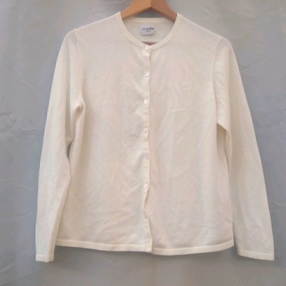 Liz Baker ivory Cardigan  
